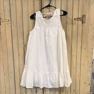Lucky Brand White Casual Dress eyelet
